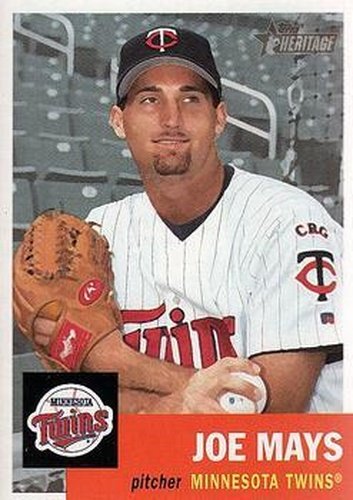 #280 Joe Mays - Minnesota Twins - 2002 Topps Heritage Baseball