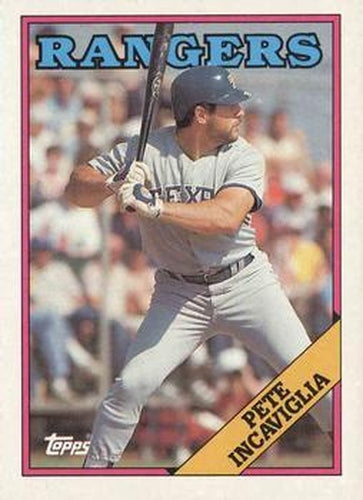 #280 Pete Incaviglia - Texas Rangers - 1988 Topps Baseball