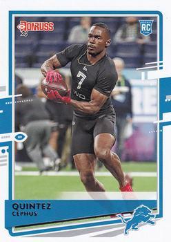 #280 Quintez Cephus - Detroit Lions - 2020 Donruss Football