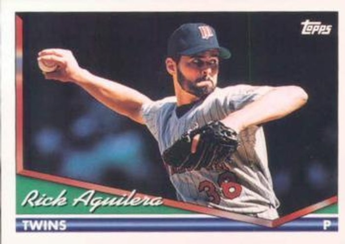 #280 Rick Aguilera - Minnesota Twins - 1994 Topps Baseball