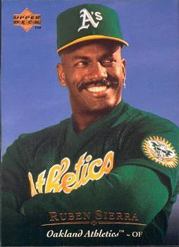 #280 Ruben Sierra - Oakland Athletics - 1995 Upper Deck Baseball