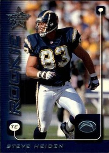 #280 Steve Heiden - San Diego Chargers - 1999 Leaf Rookies & Stars Football