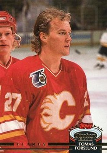 #280 Tomas Forslund - Calgary Flames - 1992-93 Stadium Club Hockey