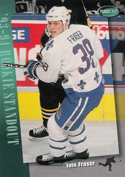 #280 Iain Fraser - Quebec Nordiques - 1994-95 Parkhurst Hockey