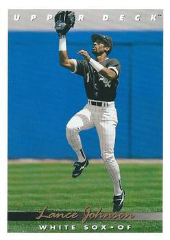 #280 Lance Johnson - Chicago White Sox - 1993 Upper Deck Baseball