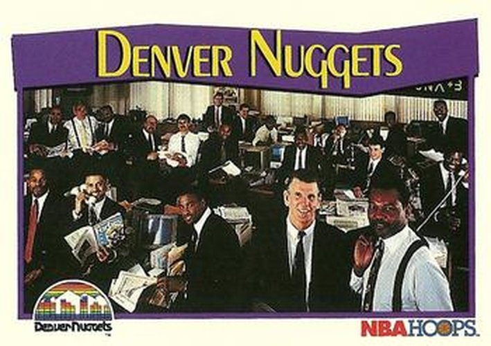 #280 Denver Nuggets - Denver Nuggets - 1991-92 Hoops Basketball