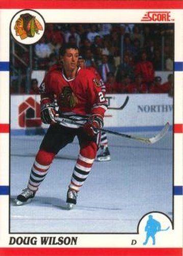 #280 Doug Wilson - Chicago Blackhawks - 1990-91 Score Canadian Hockey