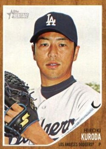 #280 Hiroki Kuroda - Los Angeles Dodgers - 2011 Topps Heritage Baseball