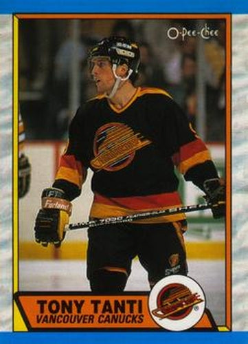 #280 Tony Tanti - Vancouver Canucks - 1989-90 O-Pee-Chee Hockey