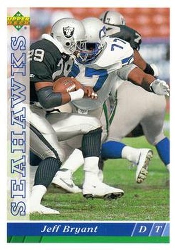 #280 Jeff Bryant - Seattle Seahawks - 1993 Upper Deck Football