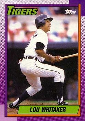 #280 Lou Whitaker - Detroit Tigers - 1990 O-Pee-Chee Baseball