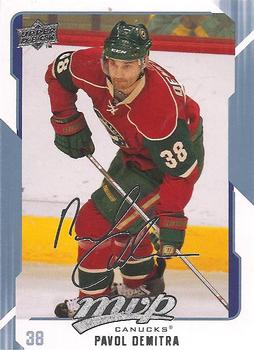 #280 Pavol Demitra - Vancouver Canucks - 2008-09 Upper Deck MVP Hockey