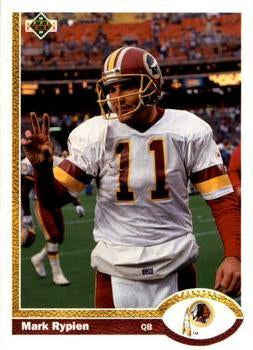 #280 Mark Rypien - Washington Redskins - 1991 Upper Deck Football