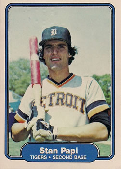#280 Stan Papi - Detroit Tigers - 1982 Fleer Baseball