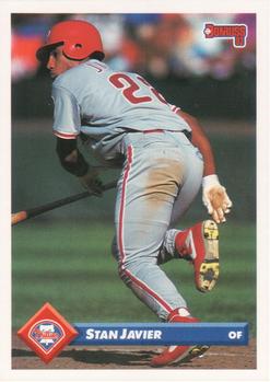 #280 Stan Javier - Philadelphia Phillies - 1993 Donruss Baseball