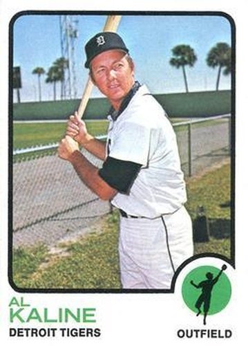 #280b Al Kaline - Detroit Tigers - 1973 Topps Baseball