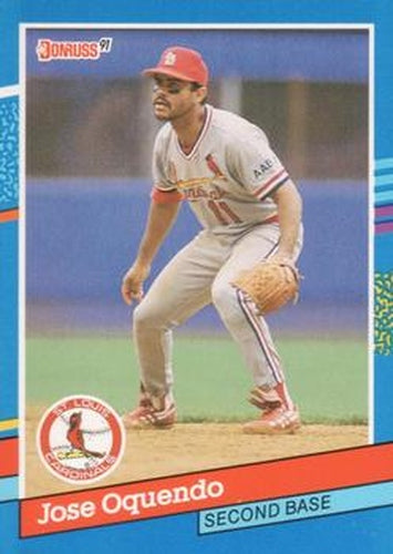 #281 Jose Oquendo - St. Louis Cardinals - 1991 Donruss Baseball