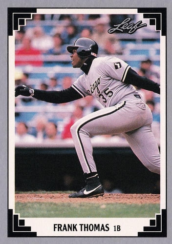 #281 Frank Thomas - Chicago White Sox - 1991 Leaf Baseball