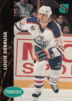 #281 Louie DeBrusk - Edmonton Oilers - 1991-92 Parkhurst Hockey