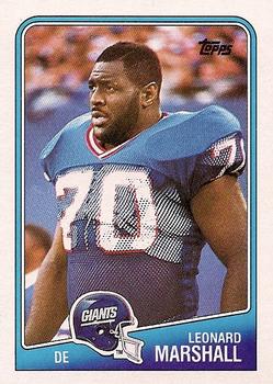 #281 Leonard Marshall - New York Giants - 1988 Topps Football