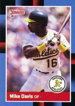 #281 Mike Davis - Oakland Athletics - 1988 Donruss Baseball