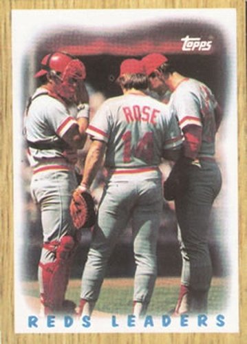 #281 Reds Leaders - Cincinnati Reds - 1987 Topps Baseball