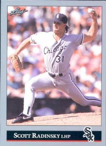 #281 Scott Radinsky - Chicago White Sox - 1992 Leaf Baseball
