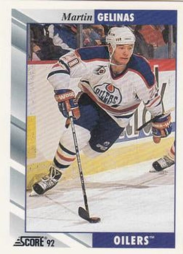 #281 Martin Gelinas - Edmonton Oilers - 1992-93 Score USA Hockey