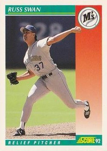 #281 Russ Swan - Seattle Mariners - 1992 Score Baseball