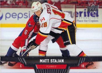 #281 Matt Stajan - Calgary Flames - 2013-14 Upper Deck Hockey