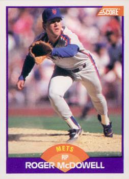 #281 Roger McDowell - New York Mets - 1989 Score Baseball