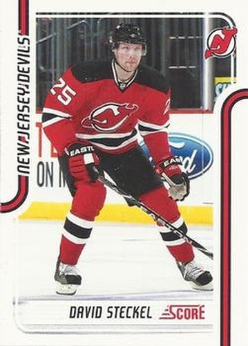 #281 David Steckel - New Jersey Devils - 2011-12 Score Hockey