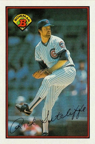 #281 Rick Sutcliffe - Chicago Cubs - 1989 Bowman Baseball