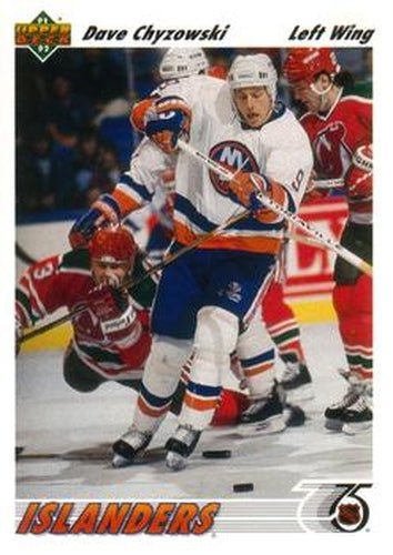 #281 Dave Chyzowski - New York Islanders - 1991-92 Upper Deck Hockey