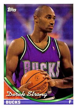 #281 Derek Strong - Milwaukee Bucks - 1993-94 Topps Basketball