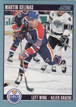 #281 Martin Gelinas - Edmonton Oilers - 1992-93 Score Canadian Hockey