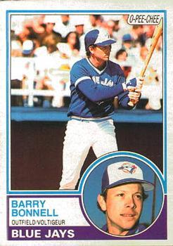 #281 Barry Bonnell - Toronto Blue Jays - 1983 O-Pee-Chee Baseball