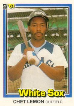 #281 Chet Lemon - Chicago White Sox - 1981 Donruss Baseball