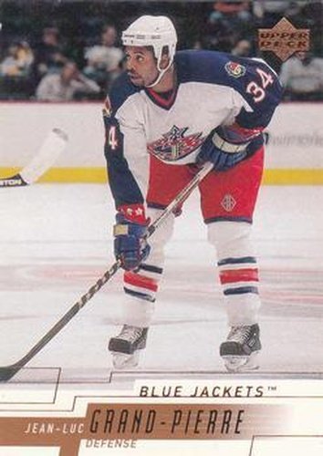 #281 Jean-Luc Grand-Pierre - Columbus Blue Jackets - 2000-01 Upper Deck Hockey