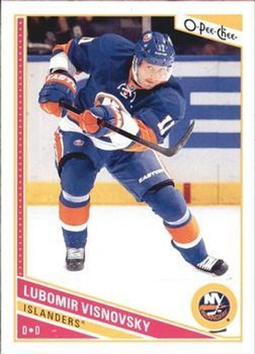#281 Lubomir Visnovsky - New York Islanders - 2013-14 O-Pee-Chee Hockey