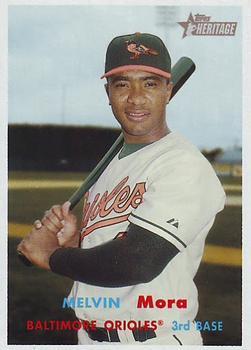 #281 Melvin Mora - Baltimore Orioles - 2006 Topps Heritage Baseball