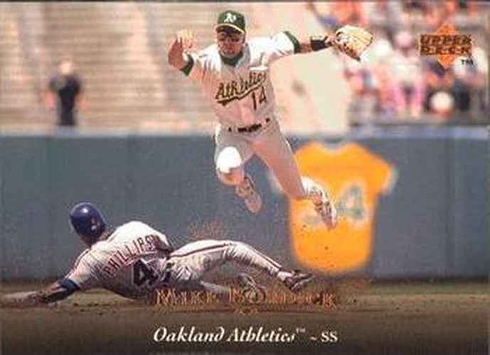 #281 Mike Bordick - Oakland Athletics - 1995 Upper Deck Baseball