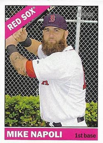 #281 Mike Napoli - Boston Red Sox - 2015 Topps Heritage Baseball