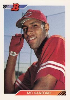 #281 Mo Sanford - Cincinnati Reds - 1992 Bowman Baseball