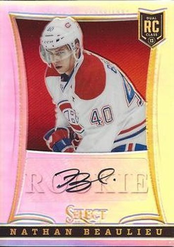 #281 Nathan Beaulieu - Montreal Canadiens - 2013-14 Panini Select Hockey