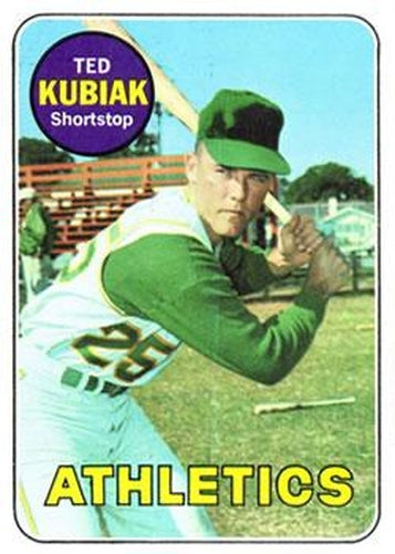 #281 Ted Kubiak - Oakland Athletics - 1969 Topps Baseball