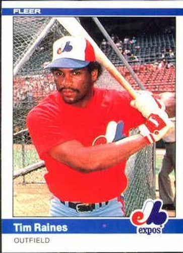 #281 Tim Raines - Montreal Expos - 1984 Fleer Baseball