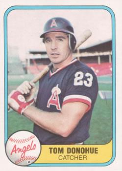 #281 Tom Donohue - California Angels - 1981 Fleer Baseball
