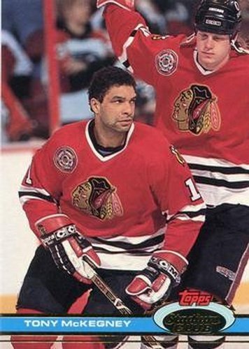 #281 Tony McKegney - Chicago Blackhawks - 1991-92 Stadium Club Hockey