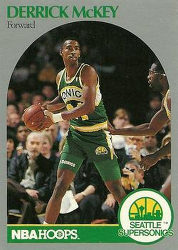 #281 Derrick McKey - Seattle SuperSonics - 1990-91 Hoops Basketball